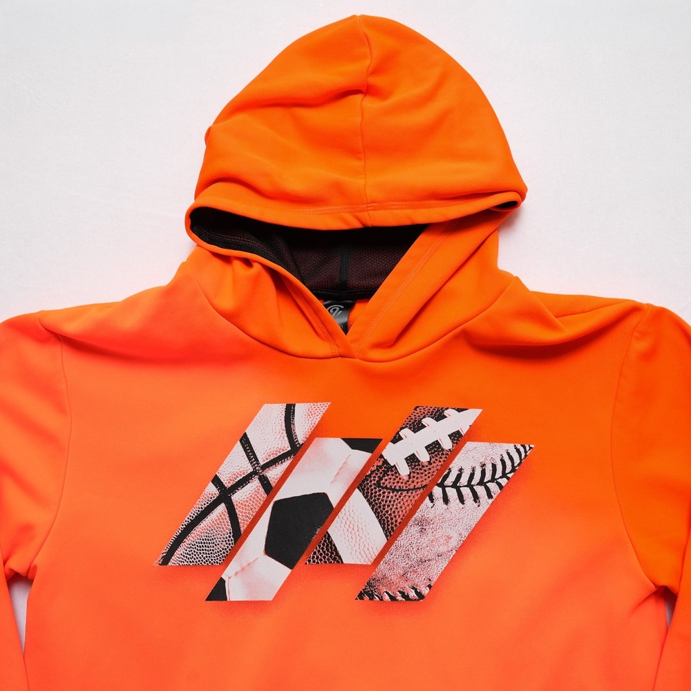 Champion Youth XL 16-18 Hoodie Neon Orange Sports Graphic K9038-3LO - Picture 12 of 12